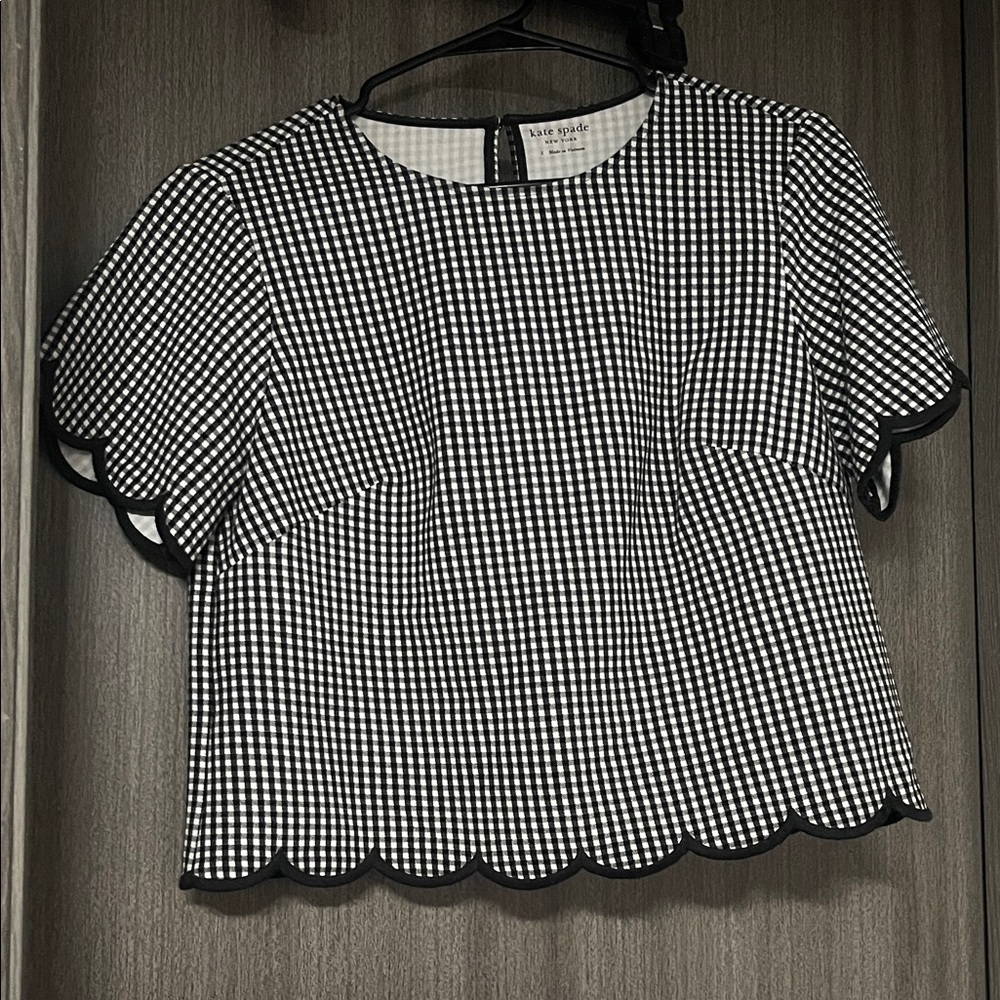 Kate Spade Gingham Blouse 🐼
